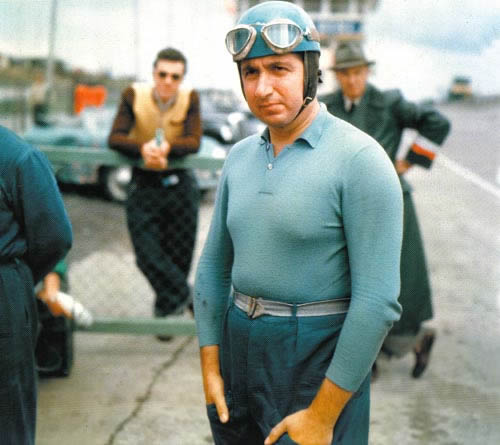 casque de course Juan Manuel Fangio