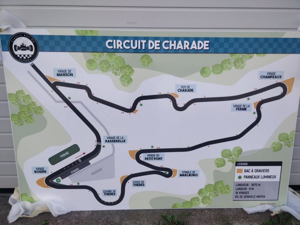 tracé et plan circuit de Charade