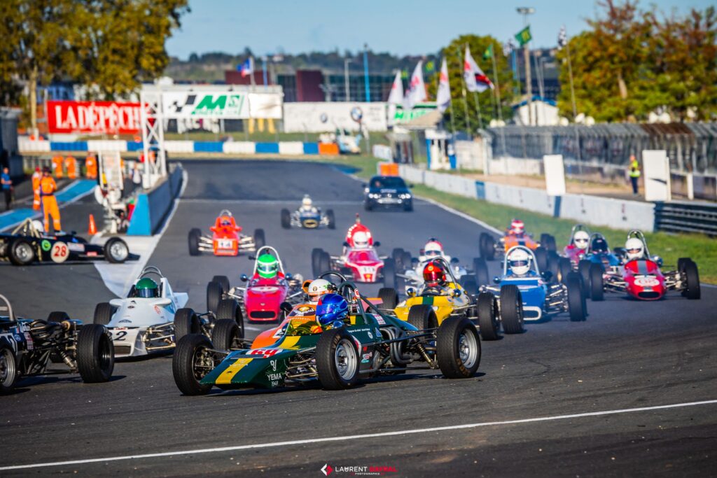 The Formula Ford Challenge at Circuit d'Albi (France), during the 2022 French Historic Tour.