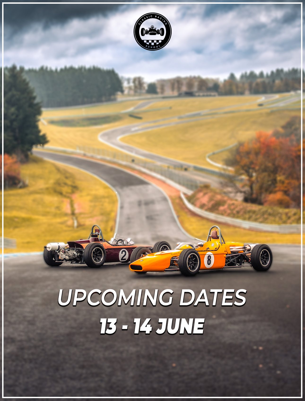Classic Racing School 2024 calendar